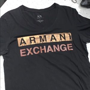 Armani Exchange mens v neck t shirt